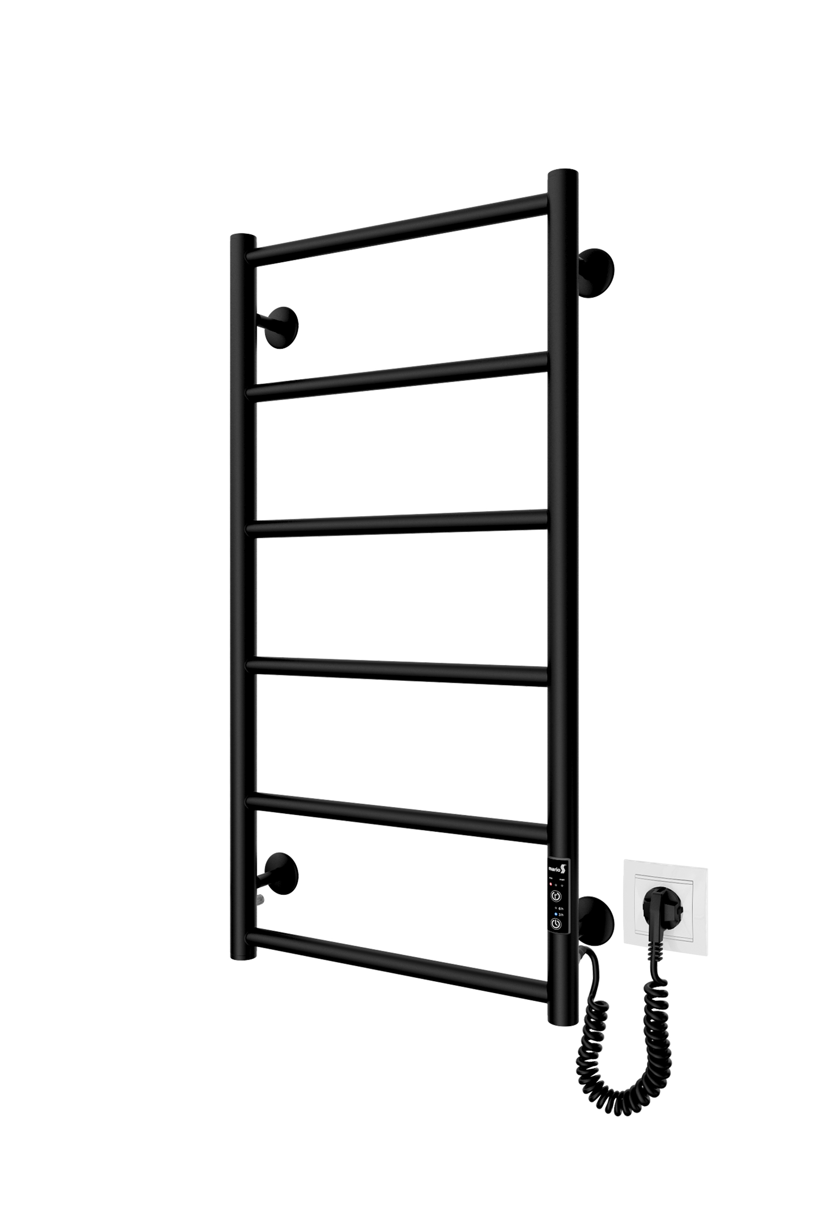Електрична рушникосушарка Класік F НР-I 800х430/75 TR K чорний мат