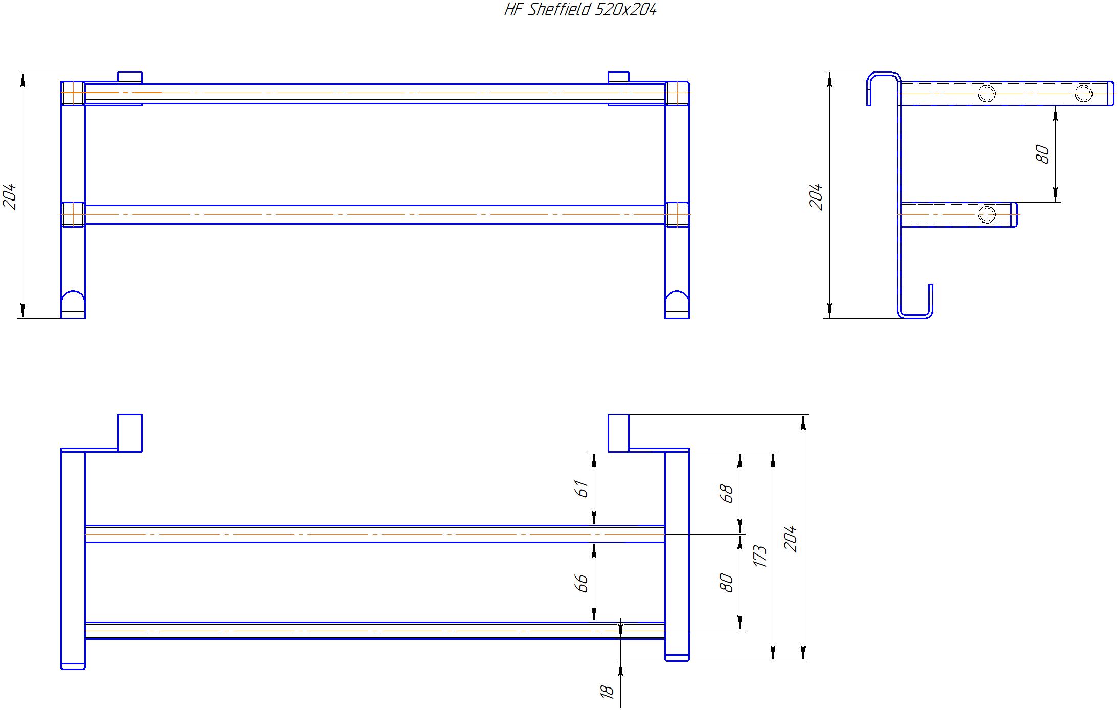 HF Sheffield 520x204 білий мат 5