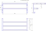Полиця HF Sheffield 520x256 (настінне кріплення, профільна, чорний мат) 4