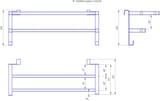 Полиця HF Sheffield 520x204 (профільна, білий мат) 5