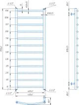 Водяна рушникосушарка Inox Класік 1170х430/400 4