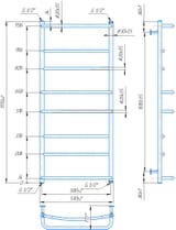 Водяна рушникосушарка Inox Люкс HP 1170х530/500 4