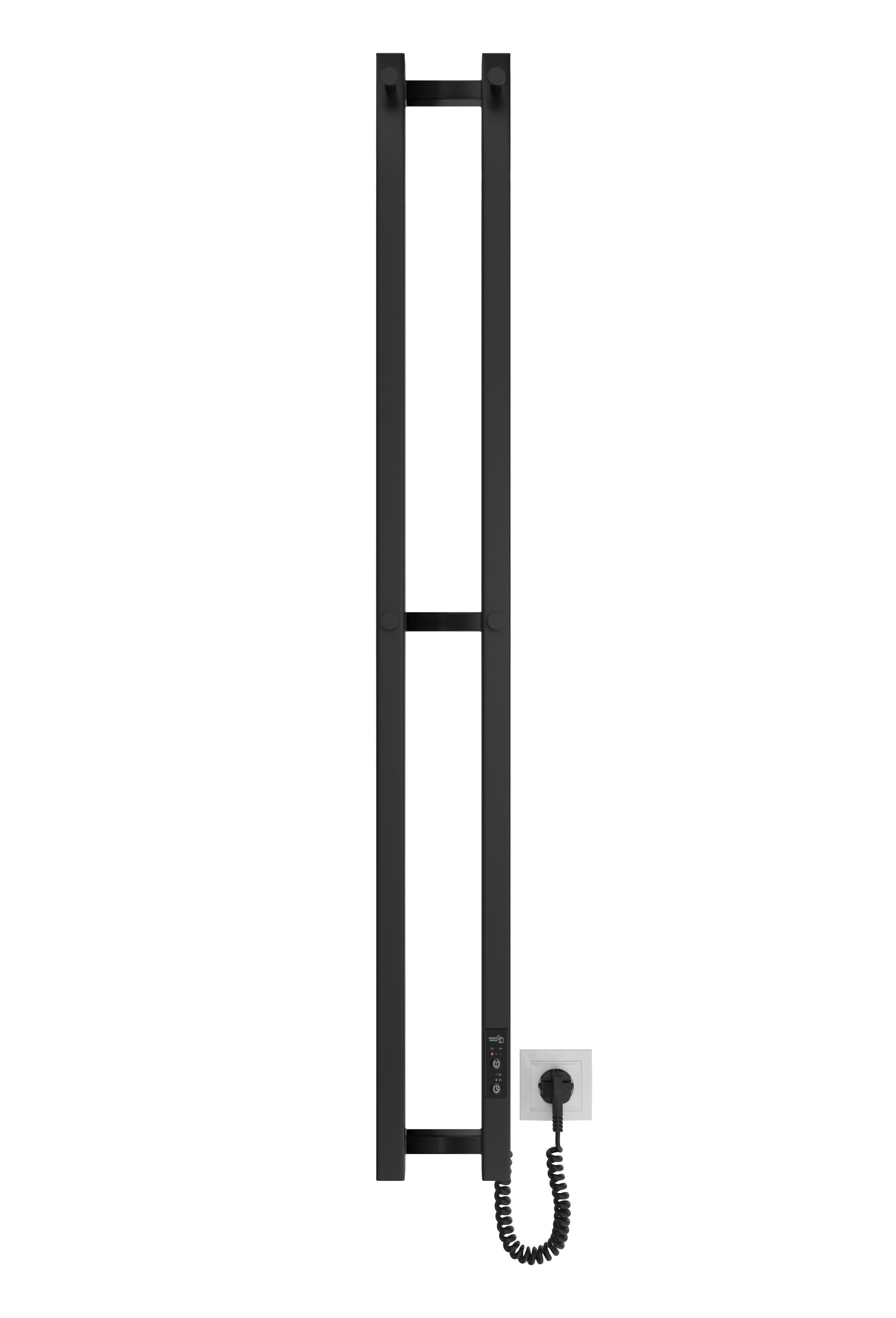 Електрична рушникосушарка HF Slim 1170х140 чорний мат 2