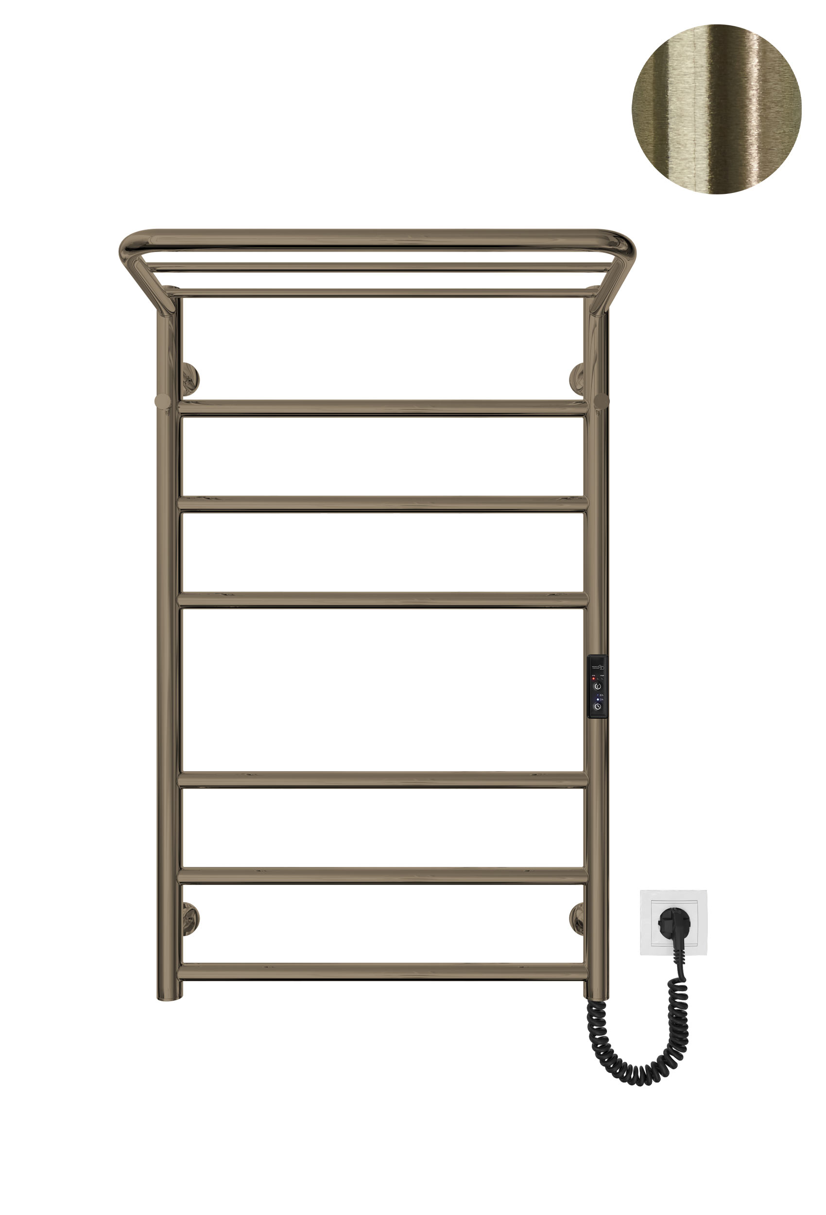 Електрична рушникосушарка Home-І 770х530/240 TR К бронза 1