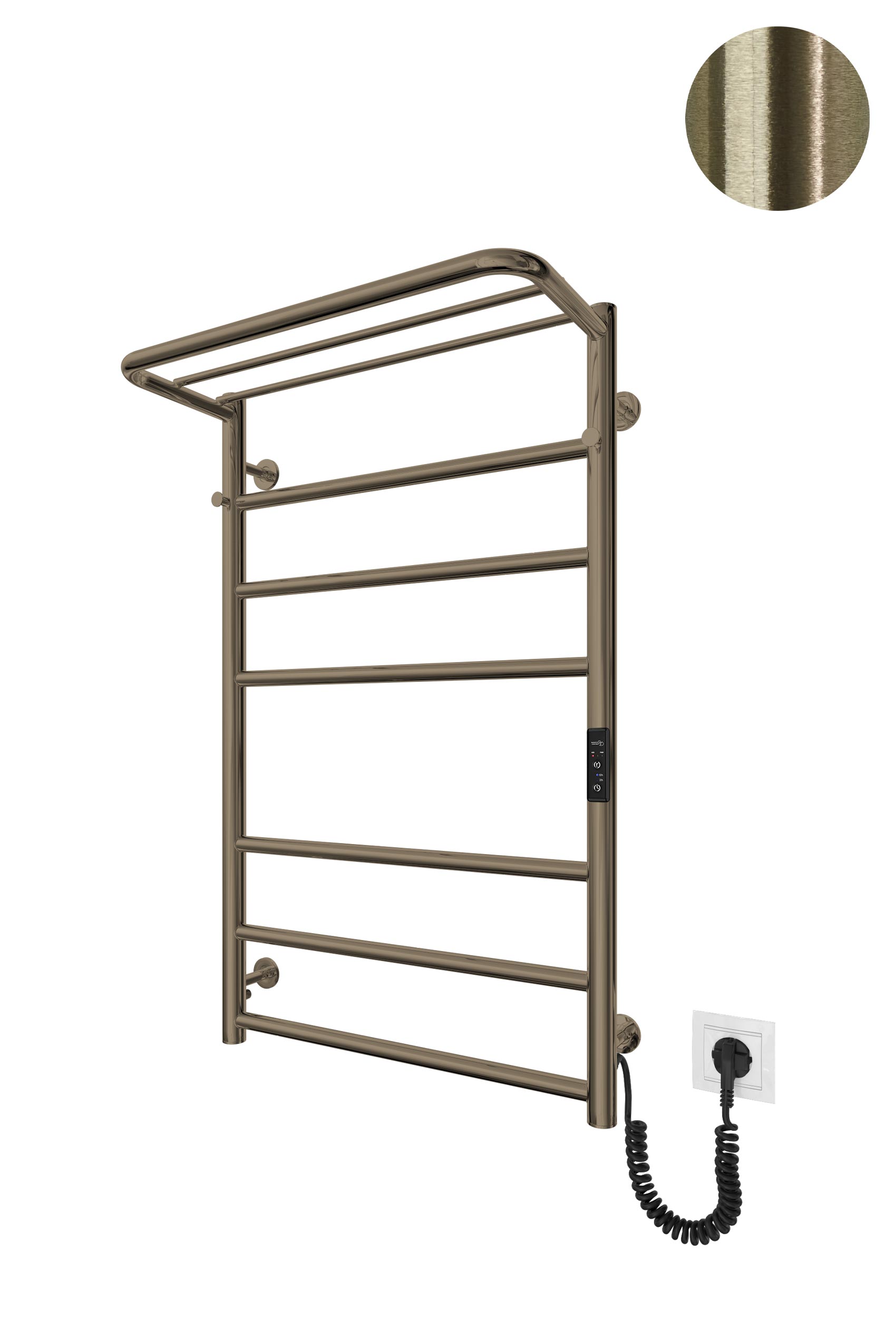 Електрична рушникосушарка Home-І 770х530/240 TR К бронза 2