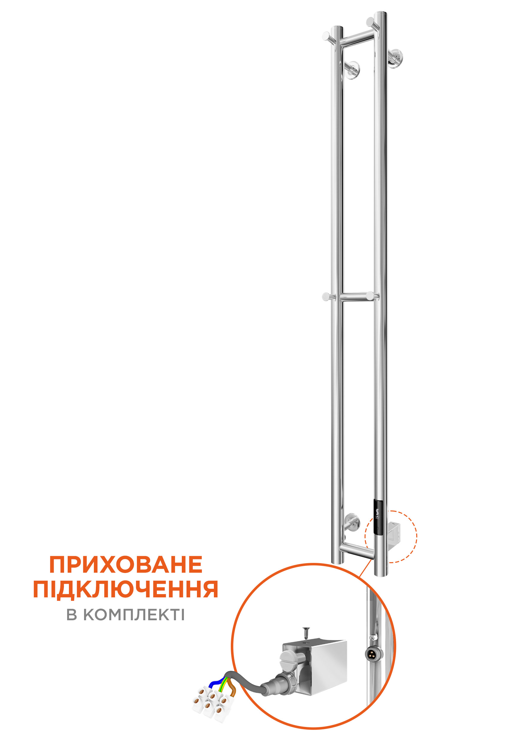 Електрична рушникосушарка e-INOX Соле 1170х140 TR 2.0 K 4