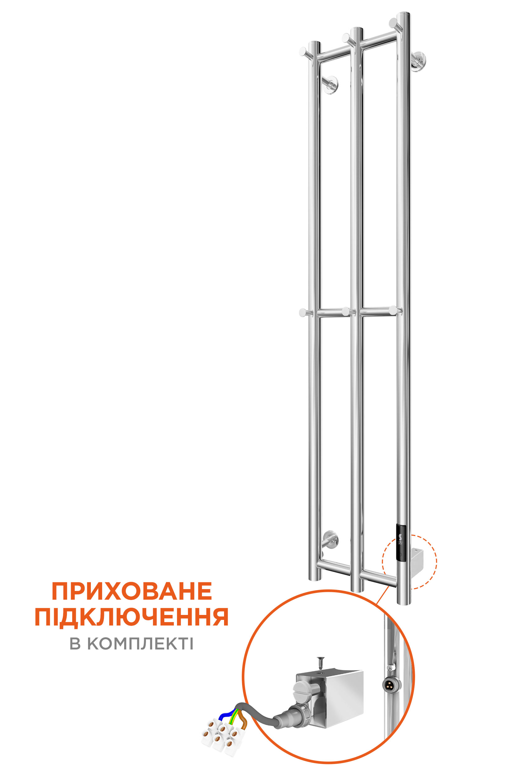 Електрична рушникосушарка e-INOX Соле 1170х250 TR 2.0 K 4