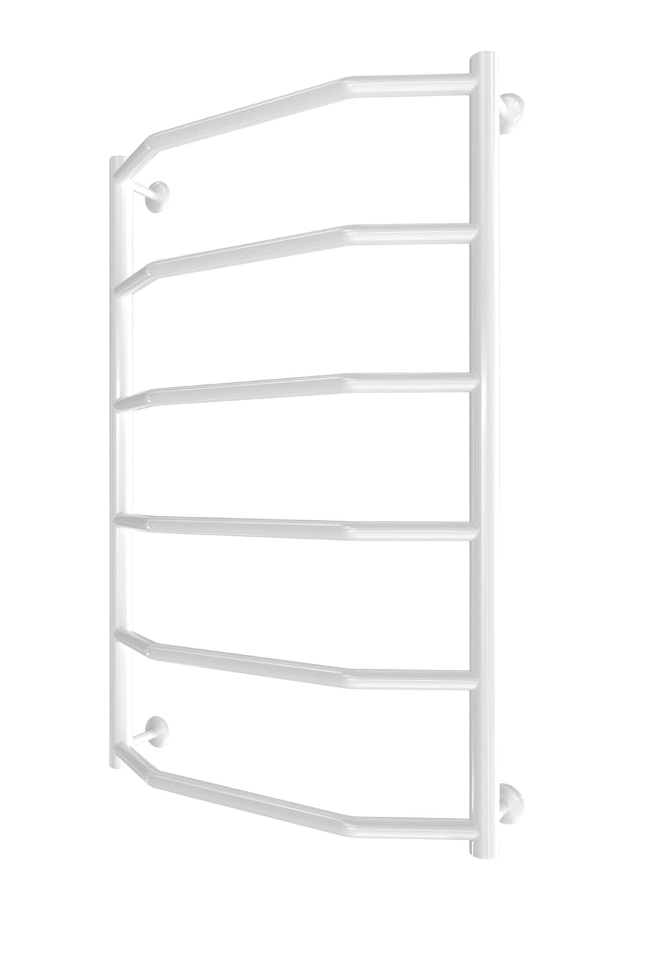 Водяна рушникосушарка Inox Трапеція 770х530/500 (Білий глянець)