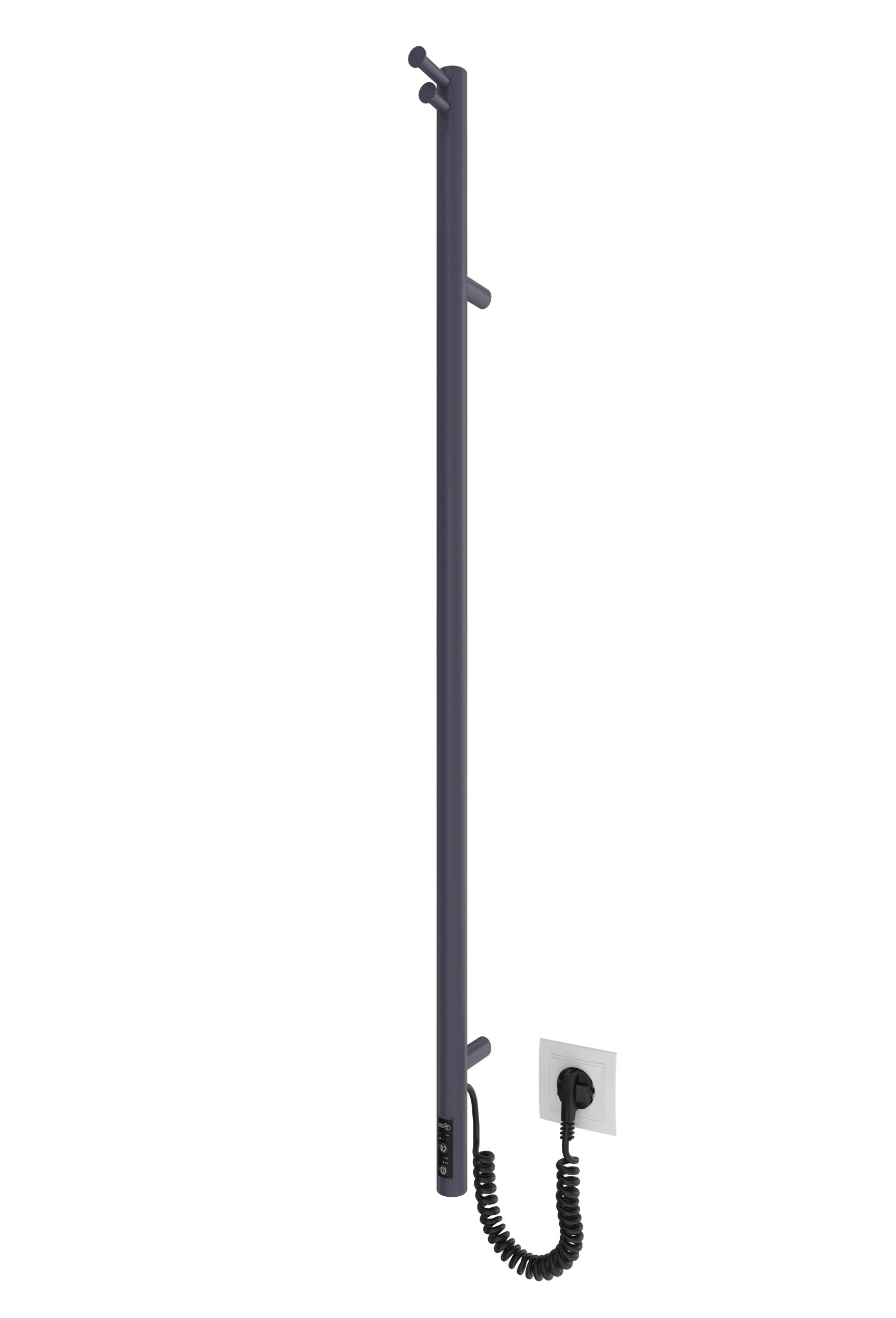 Електрична рушникосушарка Рей Ø30 L1100х30/130 TR КТ графіт